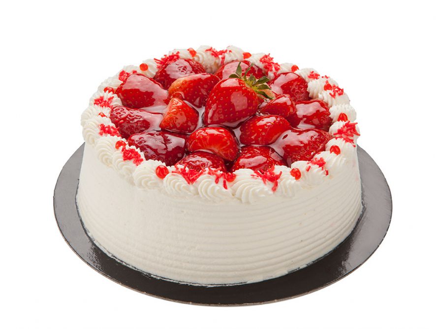 Tarta de nata y fresas