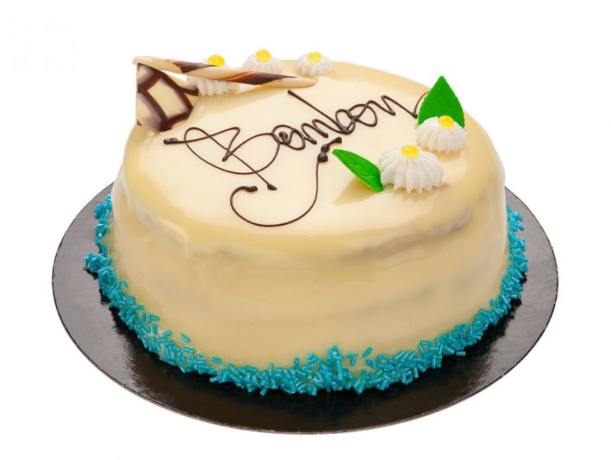 Tarta de bombón blanco